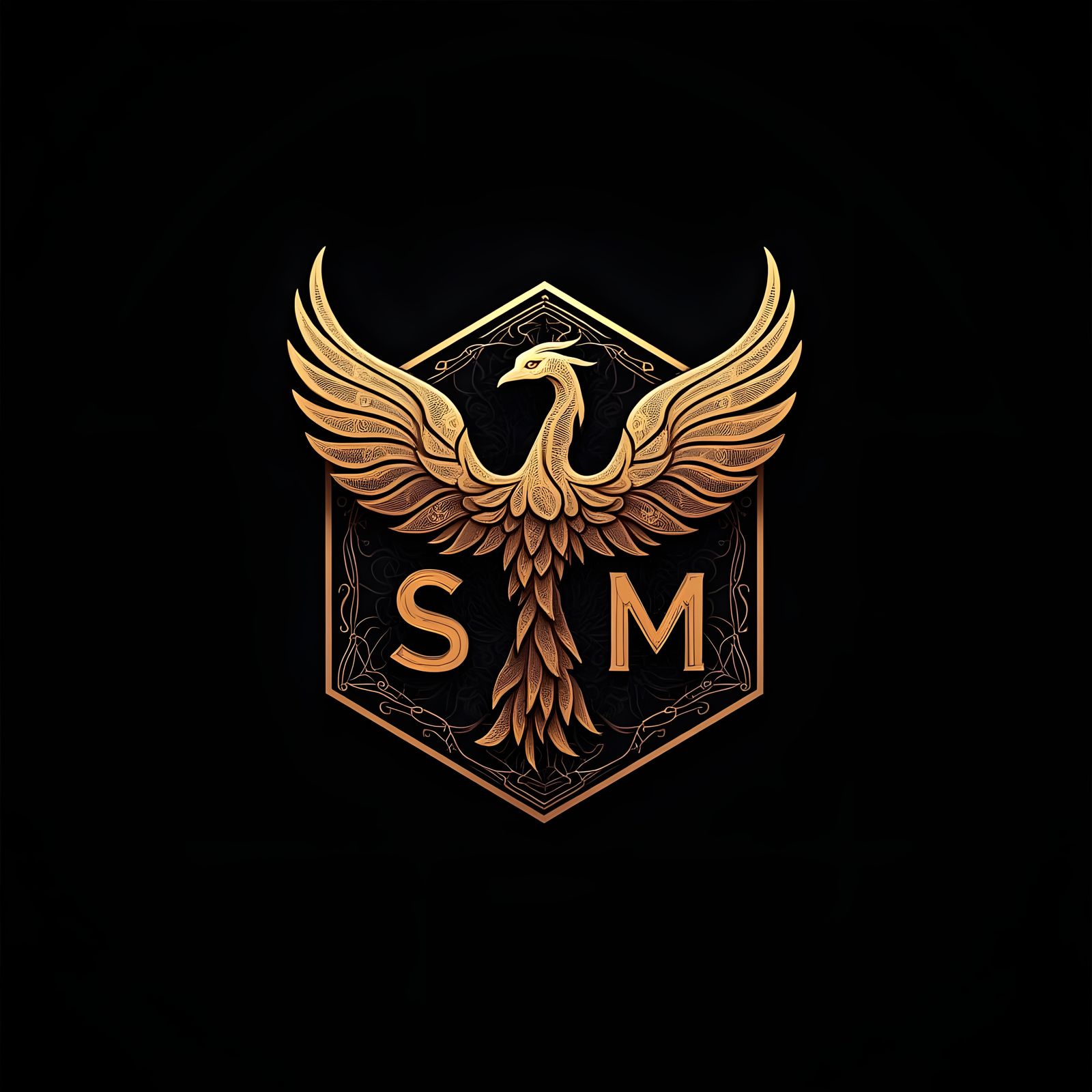 Cube-Shaped Phoenix Immigration Logo with SM Letters