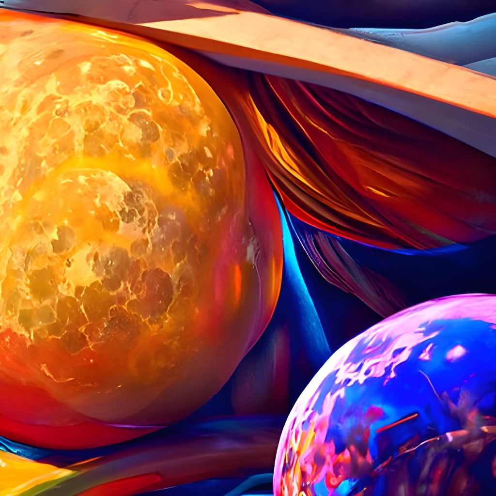 Hyperrealistic Metropolis Under a Full Moon Painting