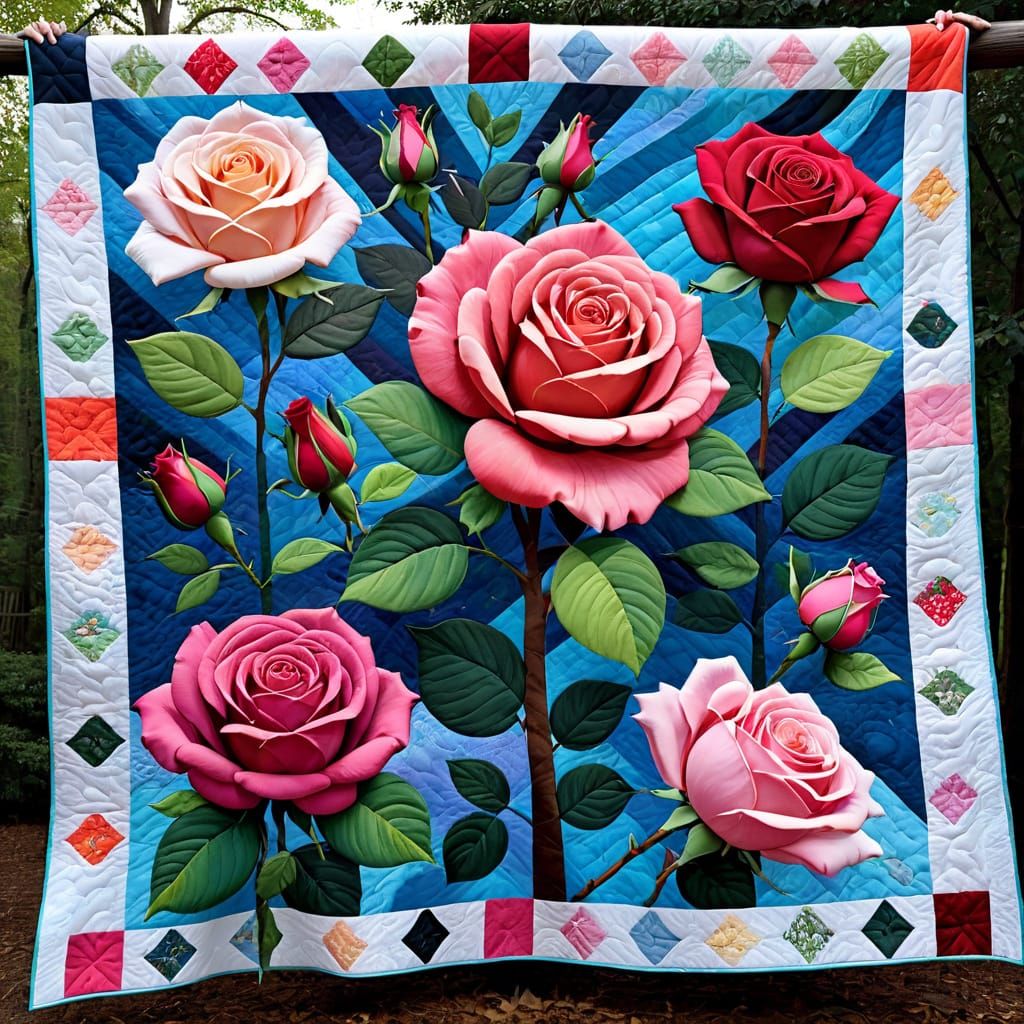 Expressive brushstrokes roses are deciduous but they have laid down the whole quilt designed for a treehouse and the mys...