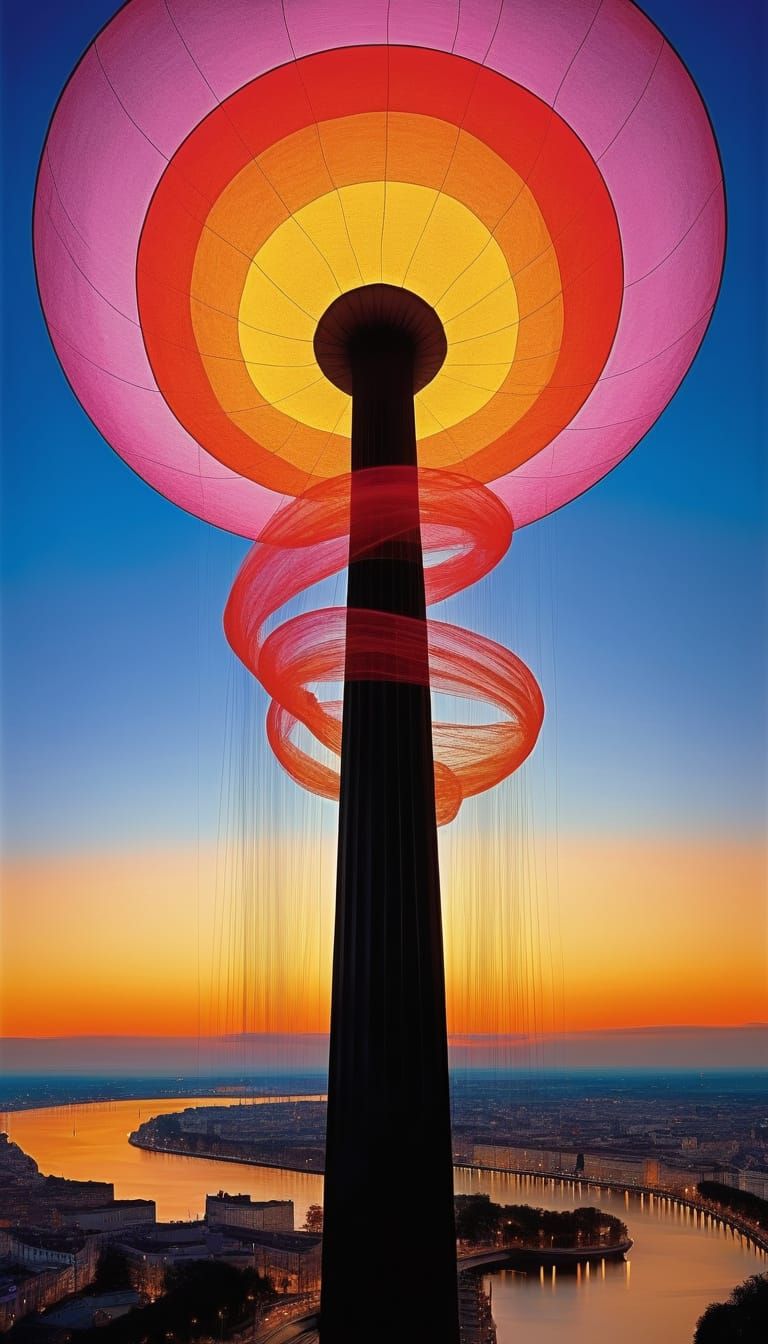 Surreal Dreamscape Architecture in Expressionist Style