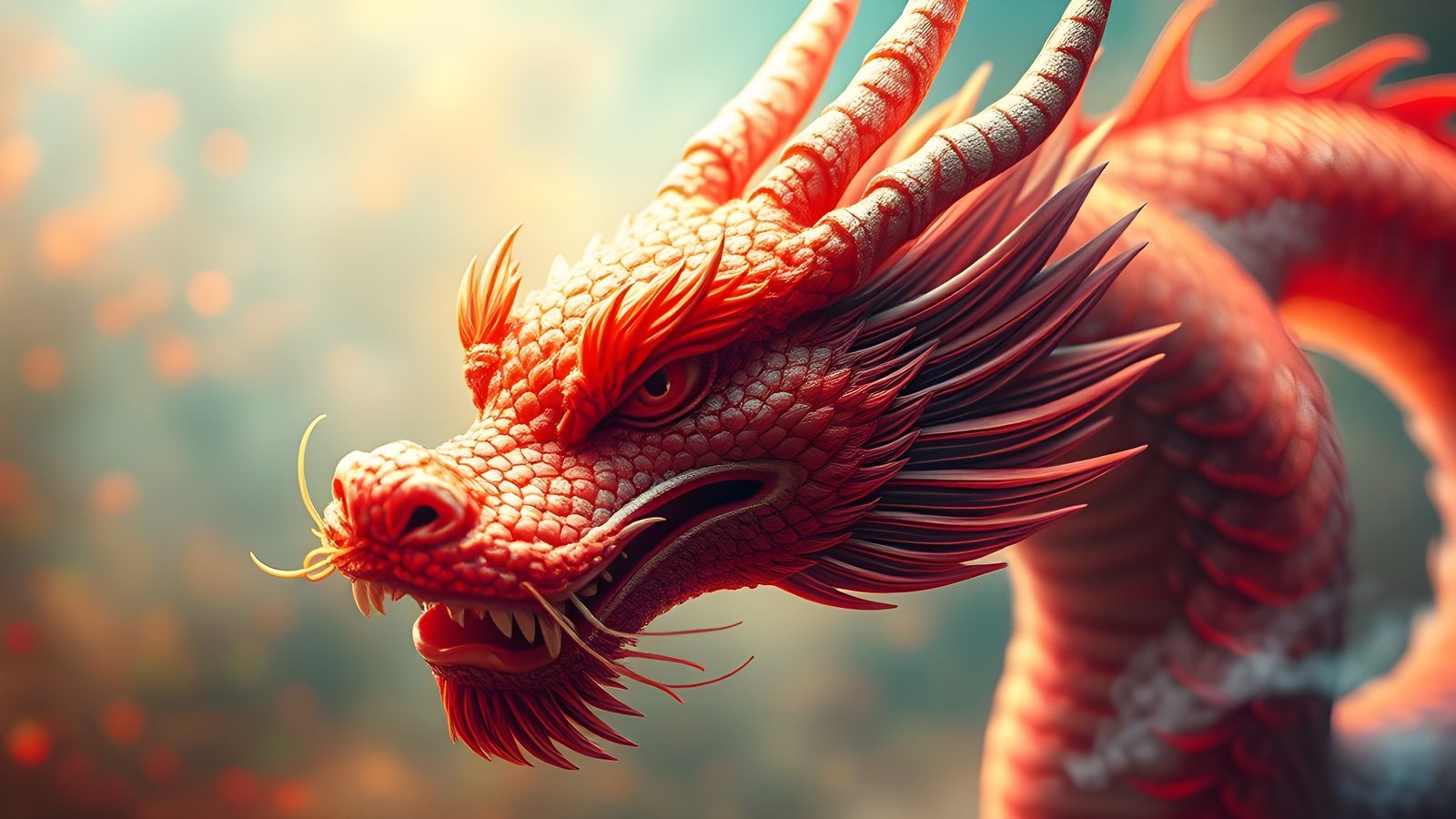 Alcohol Ink Dragon Head Illustration