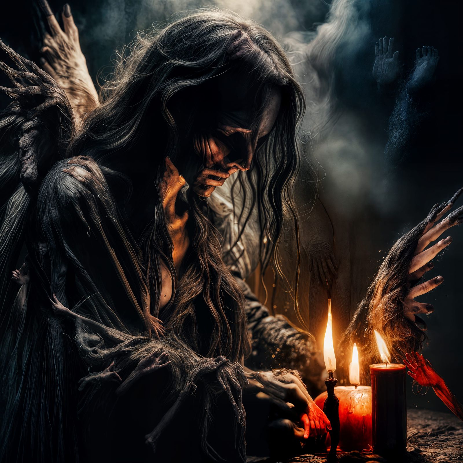 Expressionistic Search for Happiness in Darkness