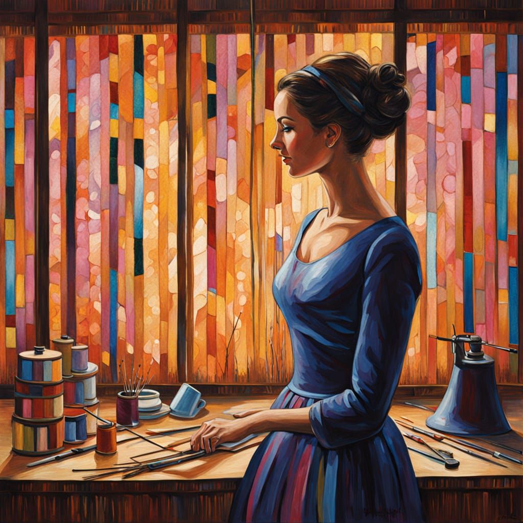 In the seamstress's workshop