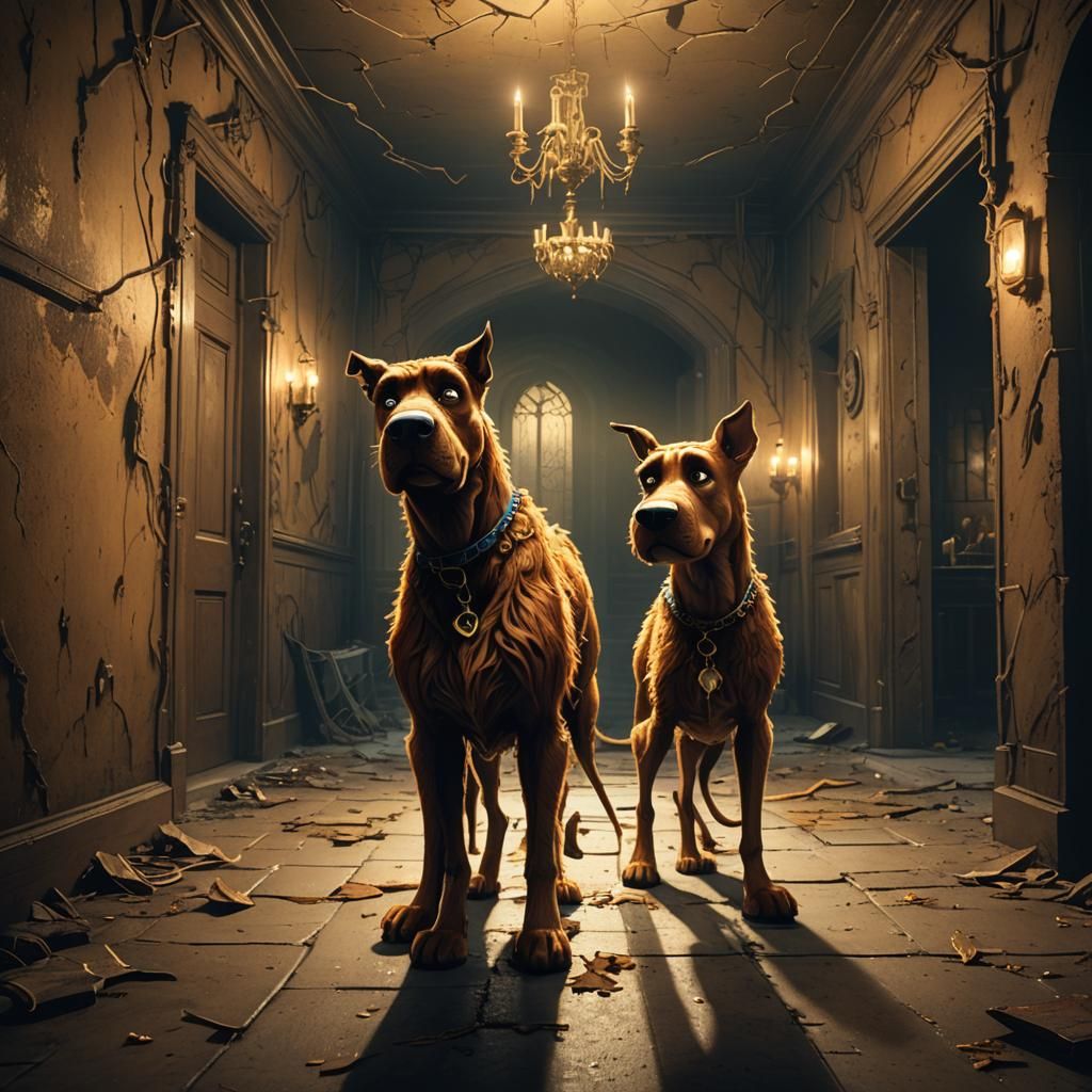 Scooby Doo in Dark Fantasy Mansion