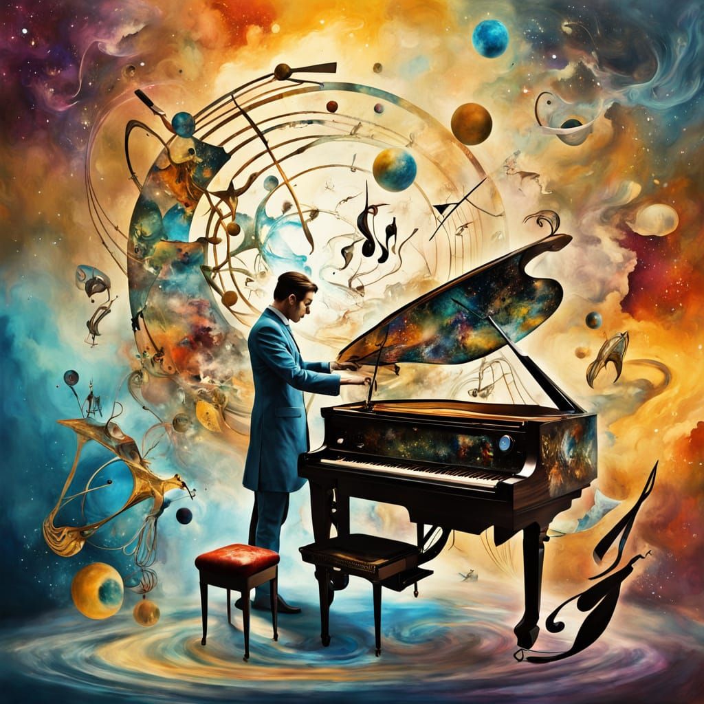 Surreal Masterpiece in Ink-Style Wash Painting