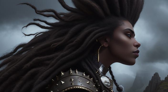 Stormy Fantasy Warrior Goddess