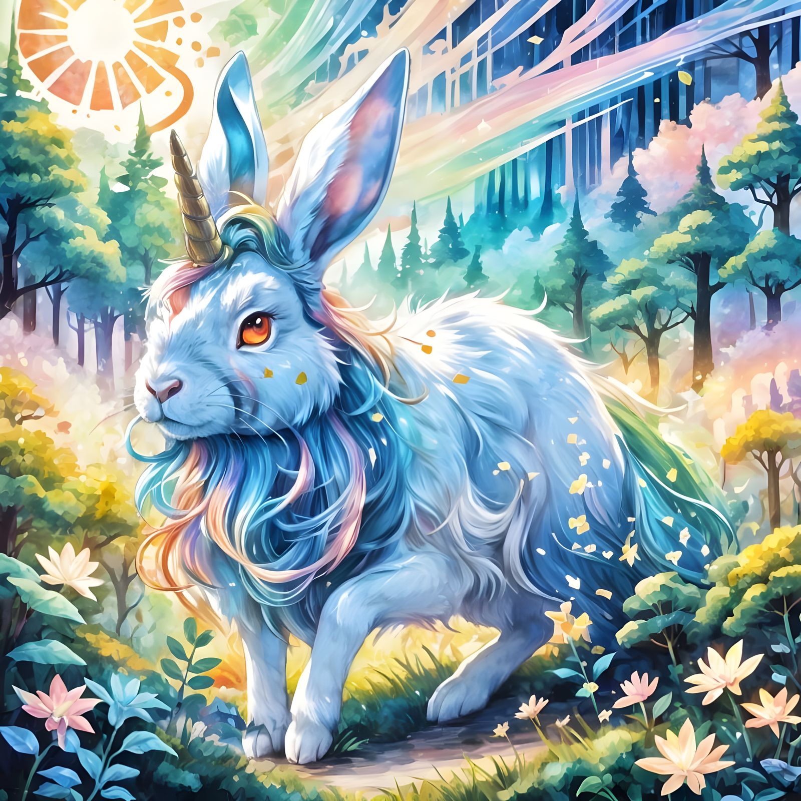 Anime Almiraj: Rabbit with Unicorn Horn