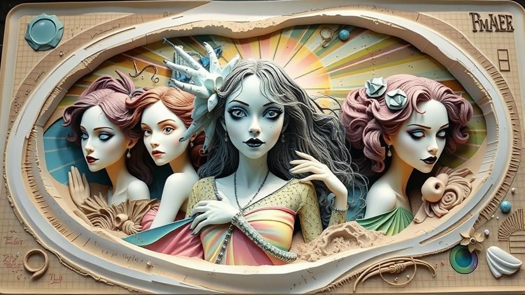 Hope Springs Forth: 3D Model in Tim Burton Style