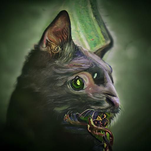 Photorealistic Painting of Rescued Kitten in Poster Art