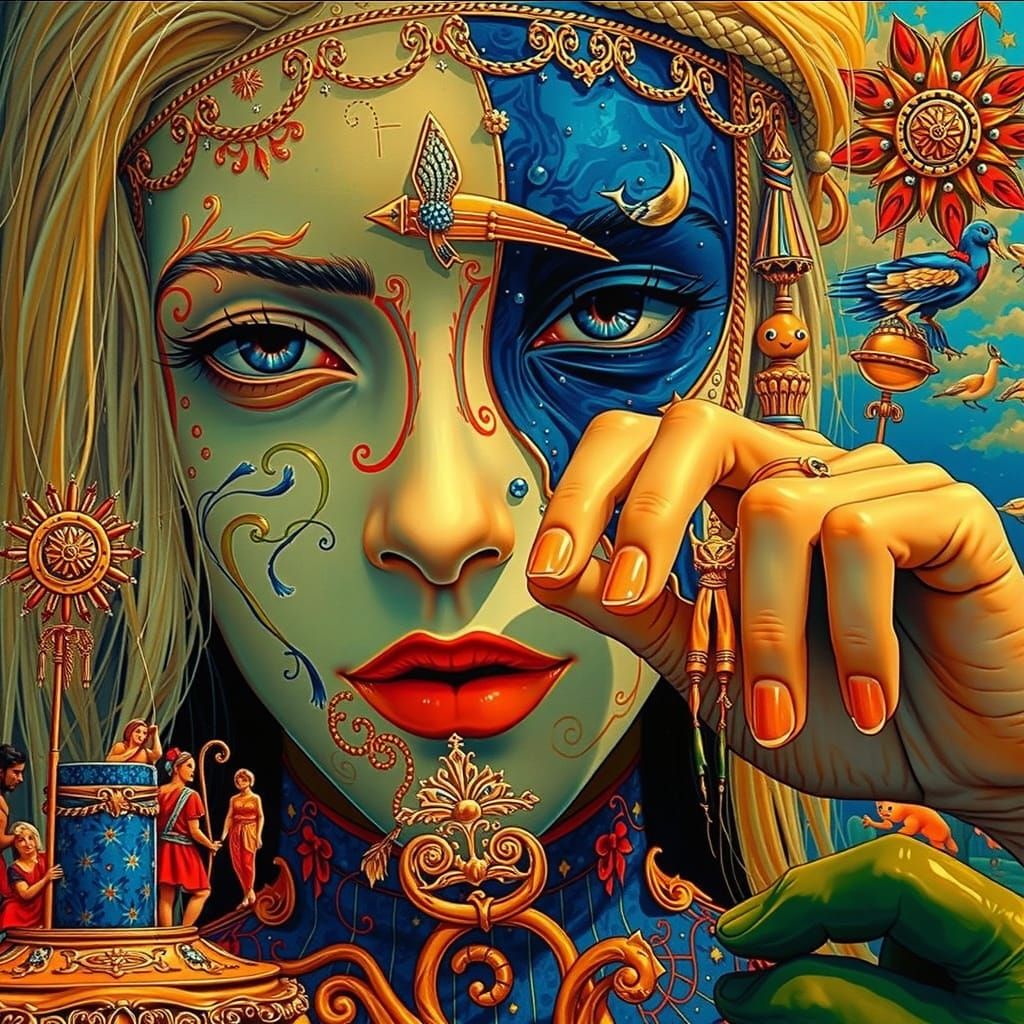 Hyperrealistic Masterpiece with Fine, Sharp Detail