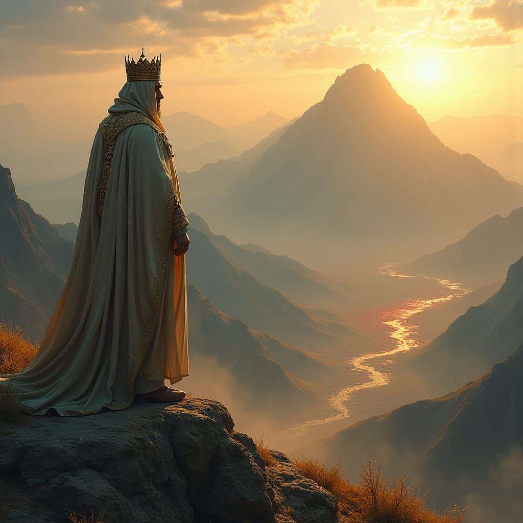 King Zulkarnayn Overlooks His Kingdom