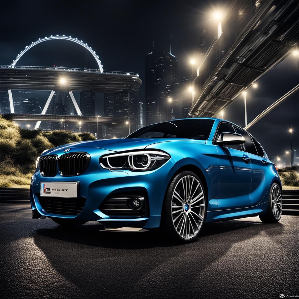 BMW 118i with Black Wheels and LEDs