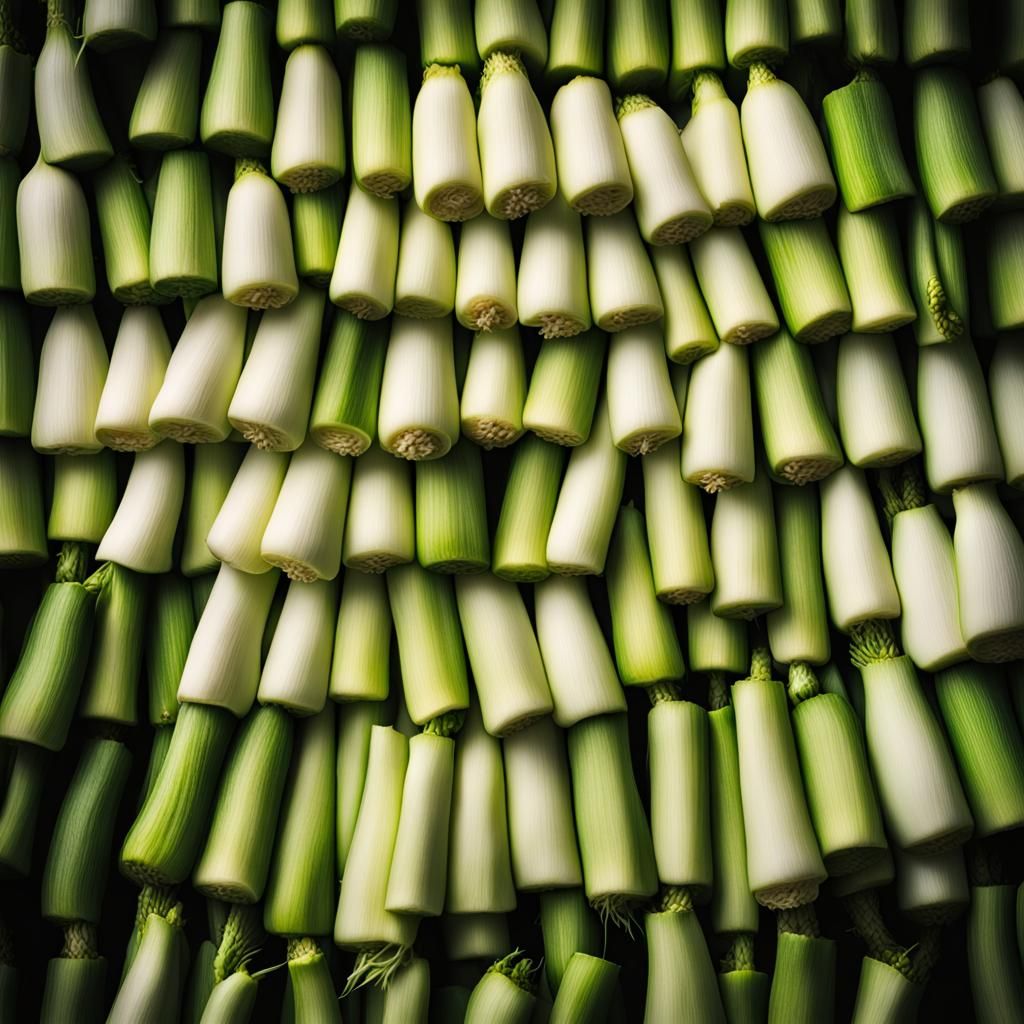Hyperrealistic Photo of Chopped Leeks in High Definition
