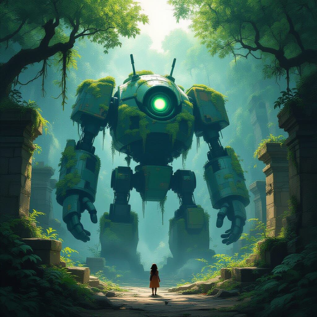 Ancient Automaton in Forgotten Jungle City