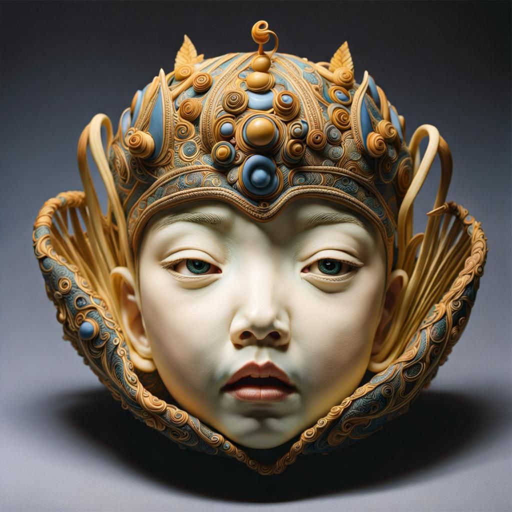 Surreal Ceramic Folk Art Fusion