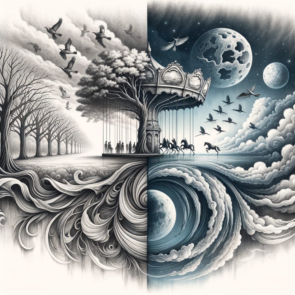 Surreal Landscapes of Whimsical Motion