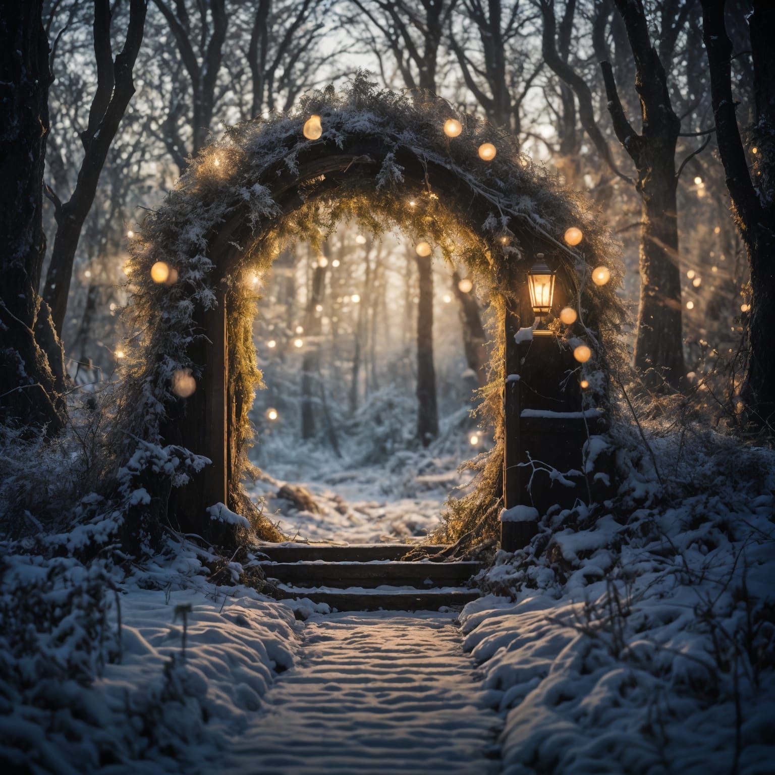 Enchanted Moon Gate to Winter Wonderland