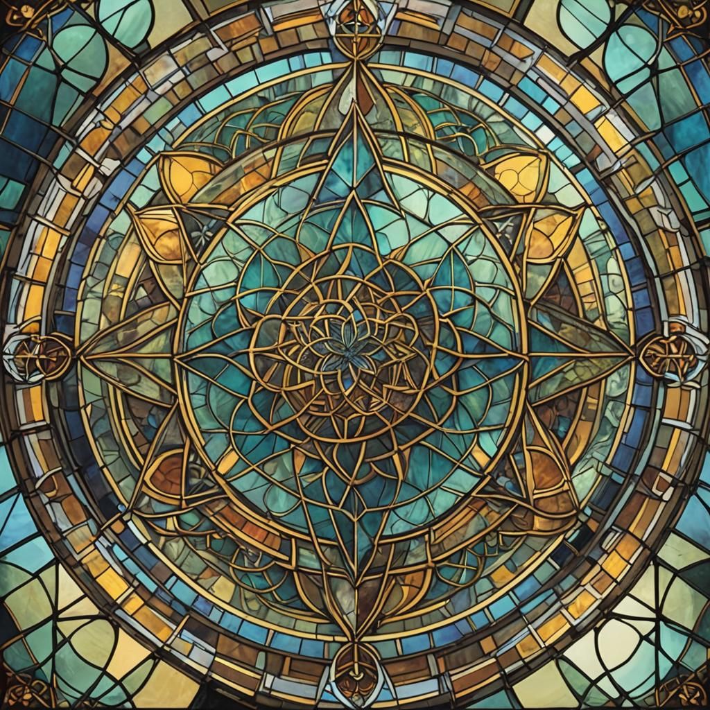 Sacred geometry in stained-glass 3