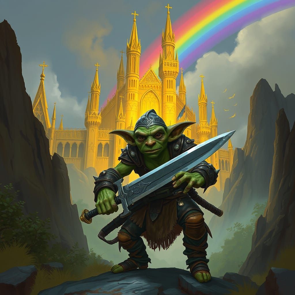 Goblin Warrior at Golden Castle's Rainbow End