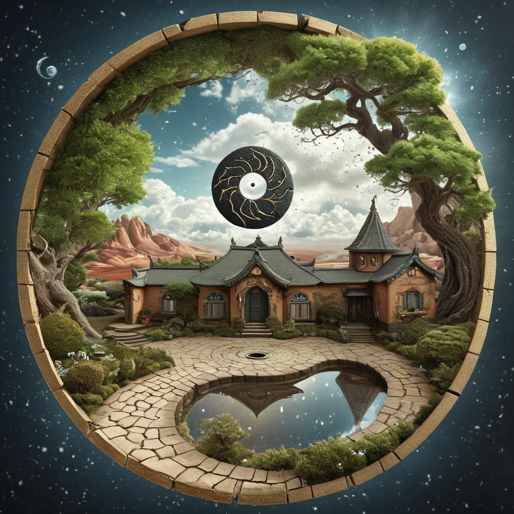 Surreal Stargate Scene with Dream Room Cloud