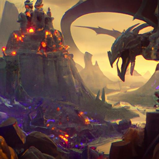 Fantastical Matte Painting in Deep Color