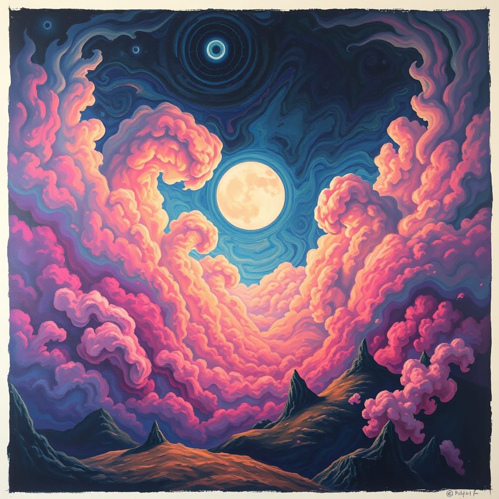 Ethereal Dreamscapes in Vibrant Colors