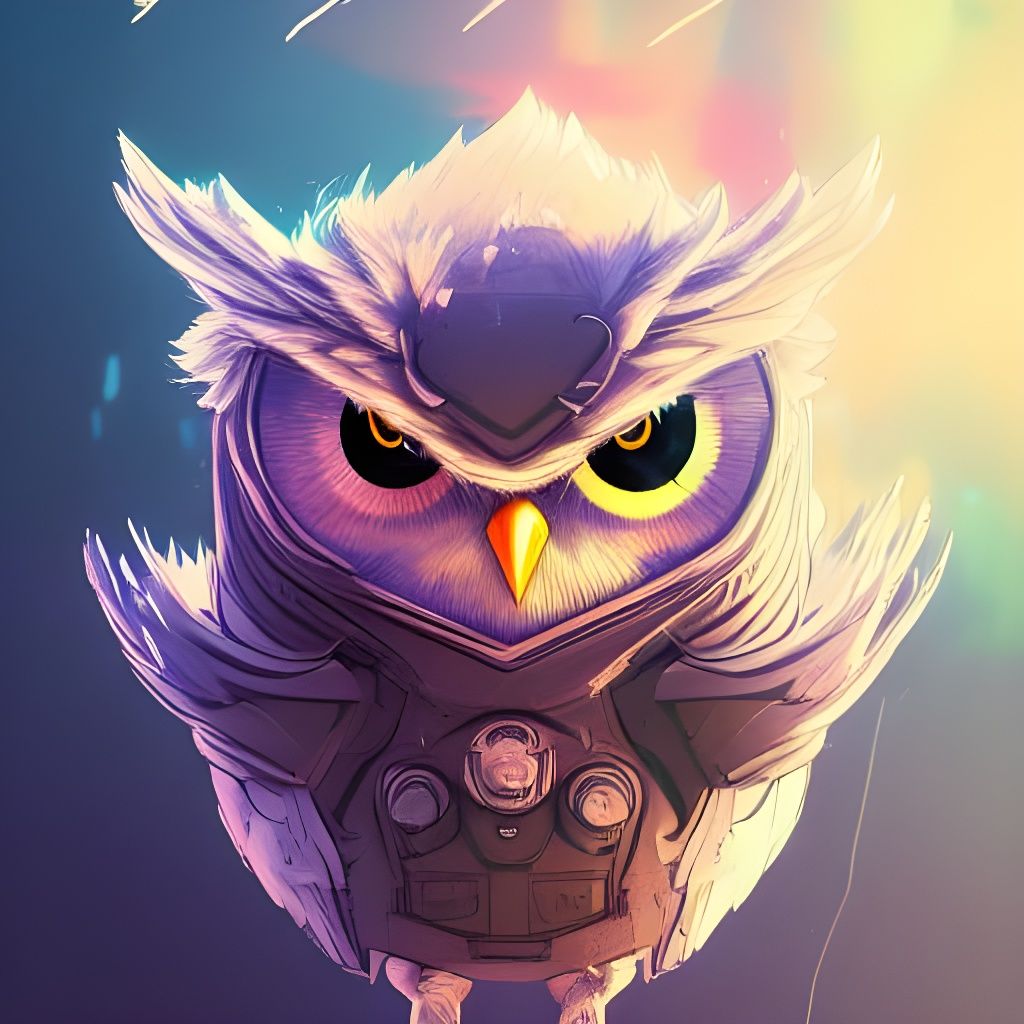 Autonomous Ultra Instinct Owl in Digital Art
