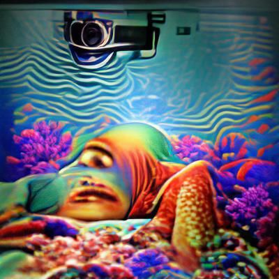 Psychedelic Poster Art: Diving Deep Contemplation