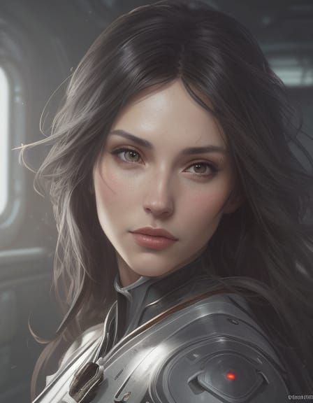 Rocket Ship Portrait in Dynamic Lighting