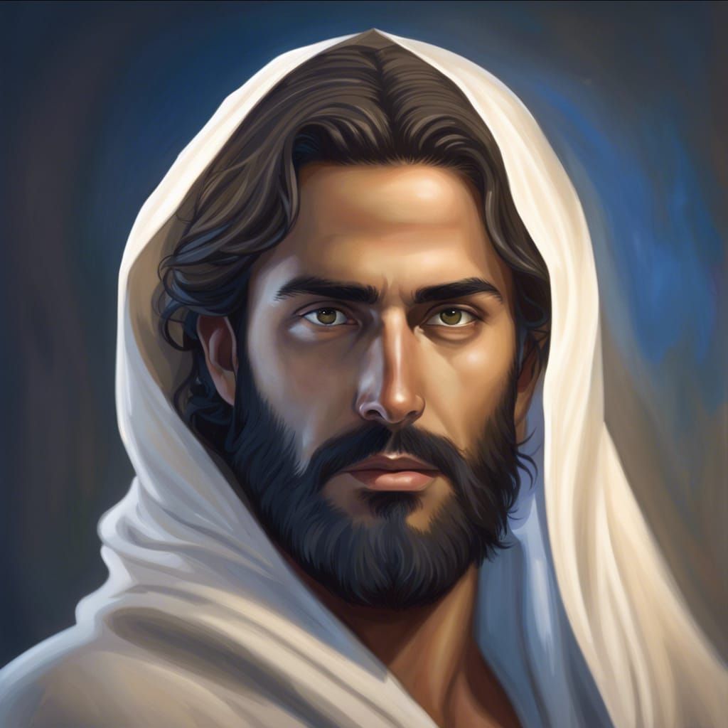 Epic Digital Painting of a Luminous Man