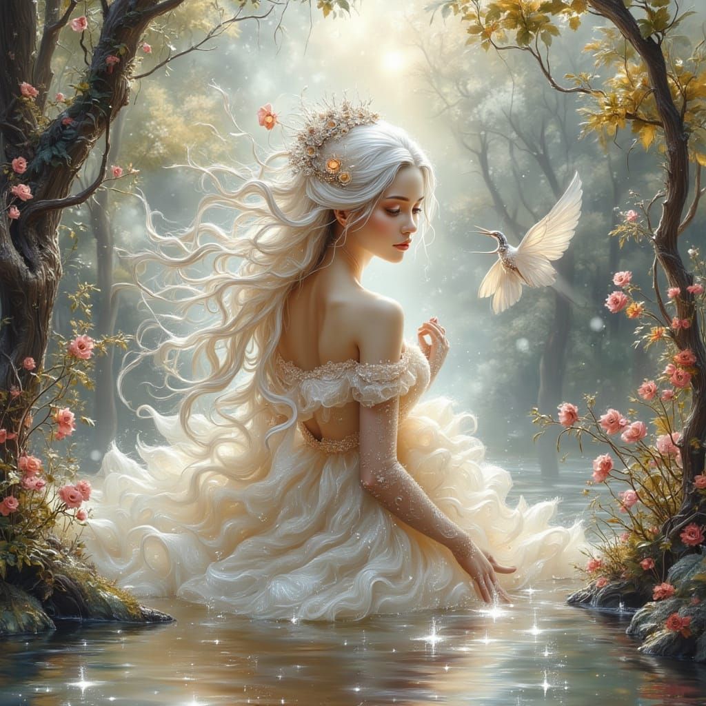 Whimsical Elf with Sci-Fi Anime Hairstyle