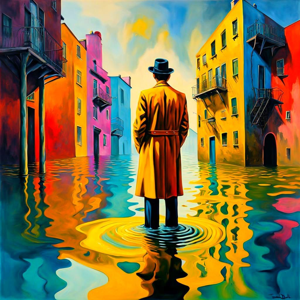 Surreal Floodscape in a Post-Apocalyptic Aesthetic