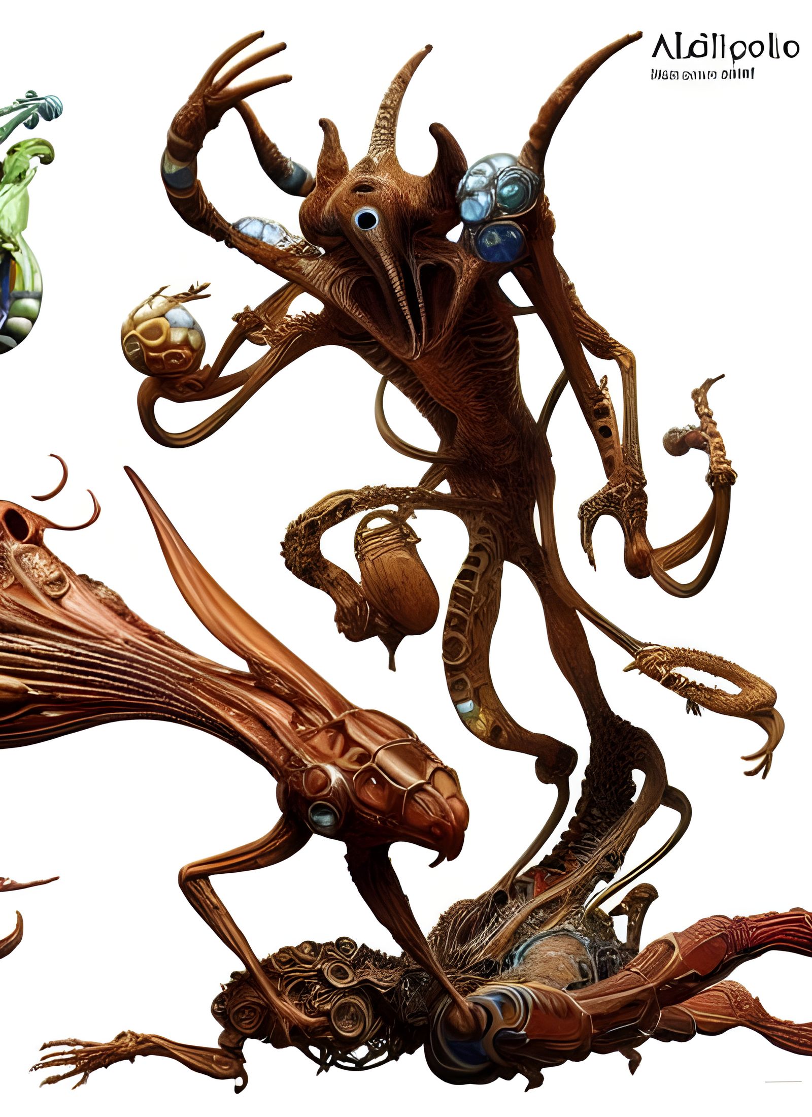 Alien Pets and People with Glazed Surfaces