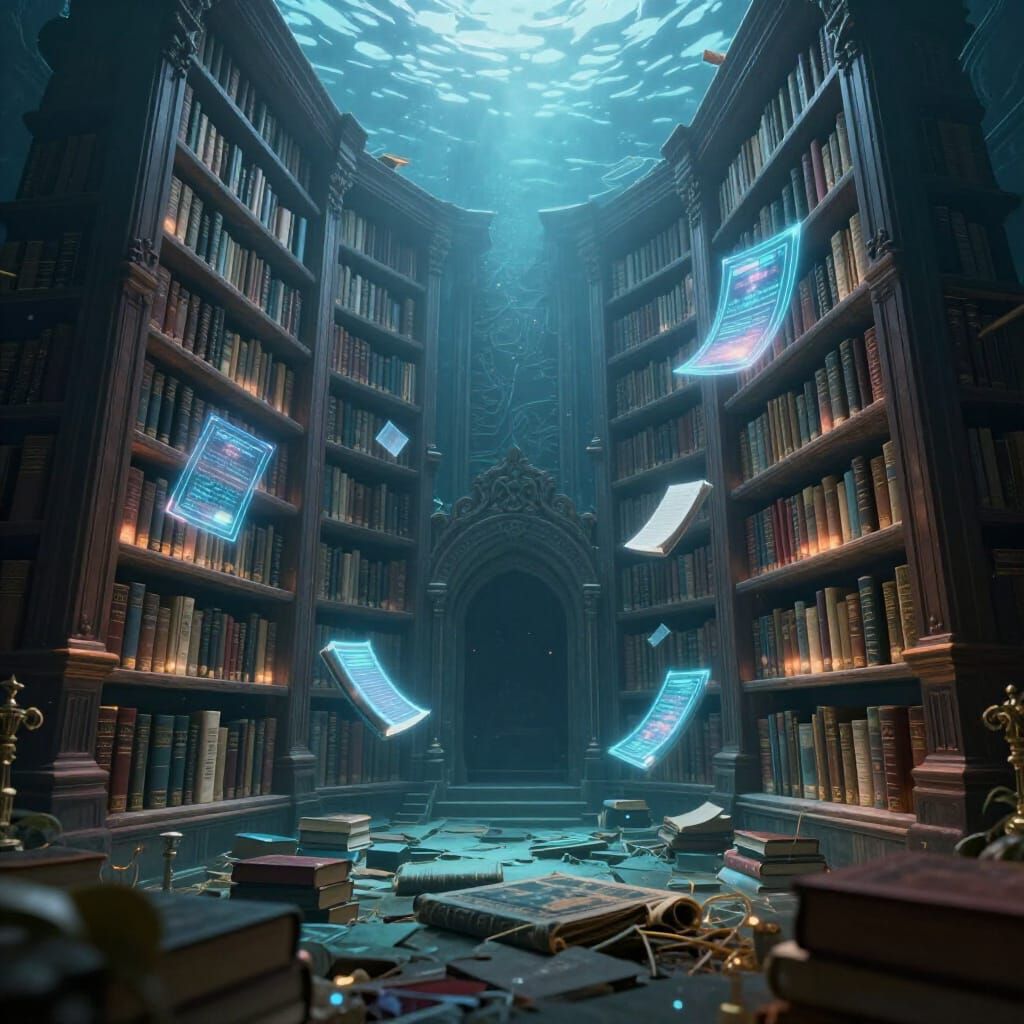 Submerged Library Reimagined: Holographic Shelves & Spectral...
