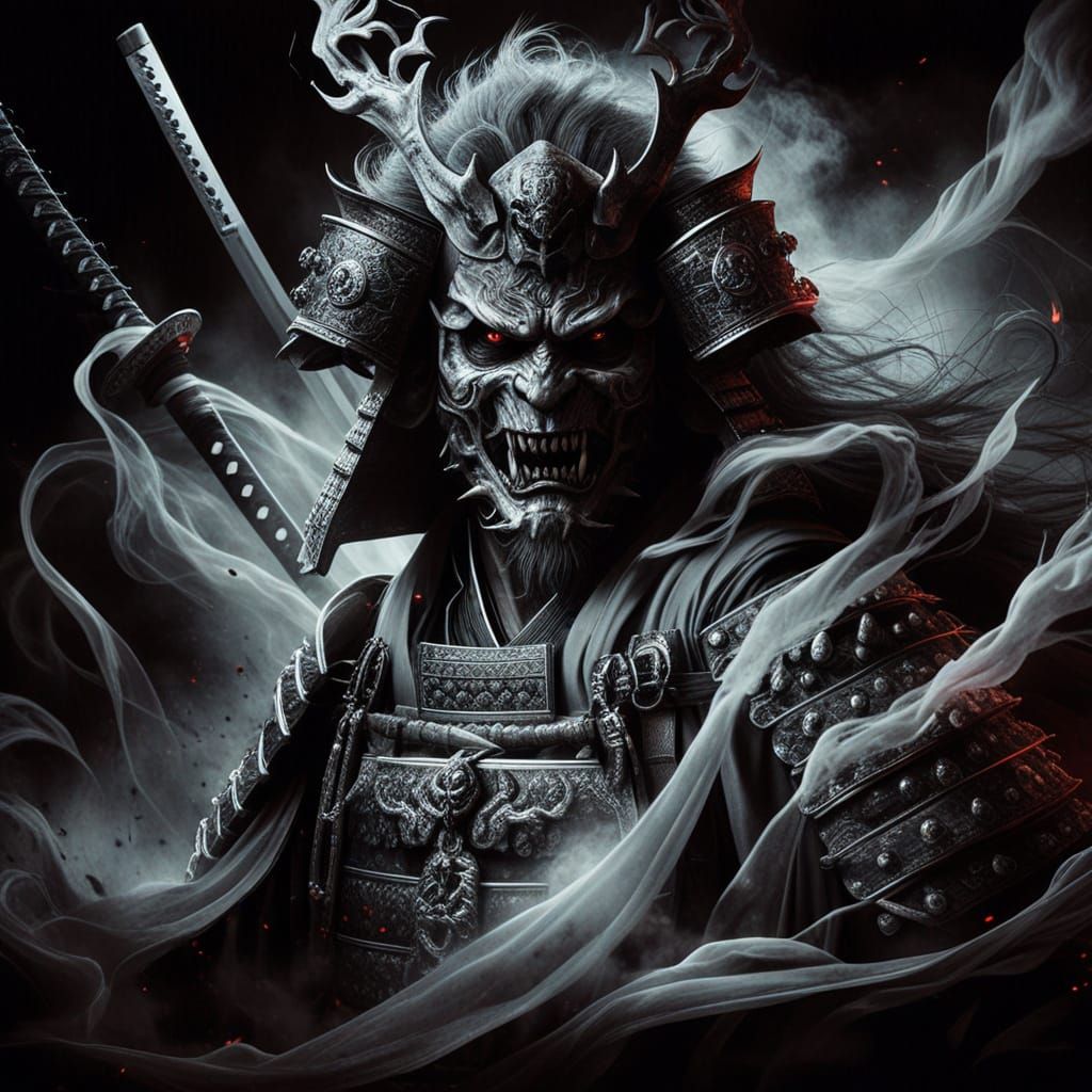 Cyberpunk Demon Warrior