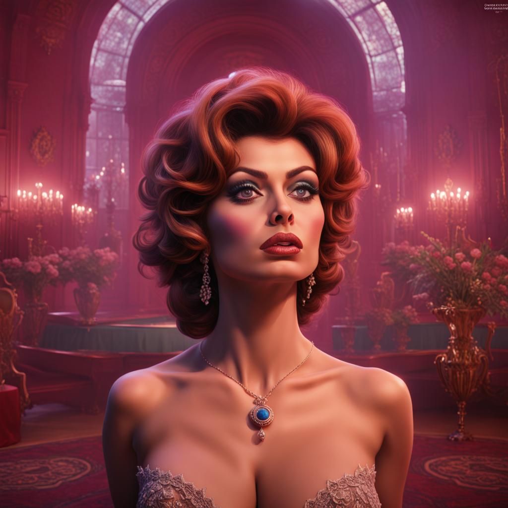 Detailed Matte Painting of Hypnotic Scene