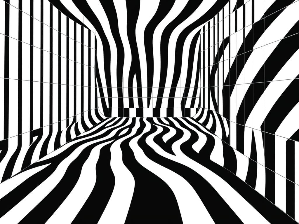 Optical Illusion in Geometric Style