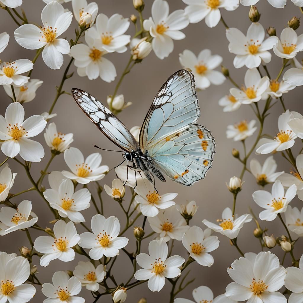 Butterfly on Flower: Macro Photography Masterpiece