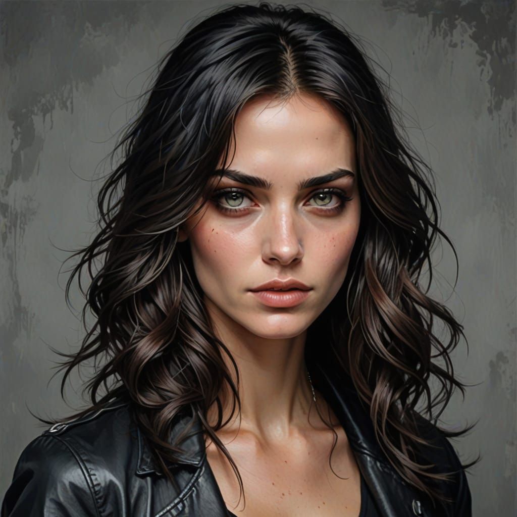 Image of a Youthful Girl with Disheveled Appearance