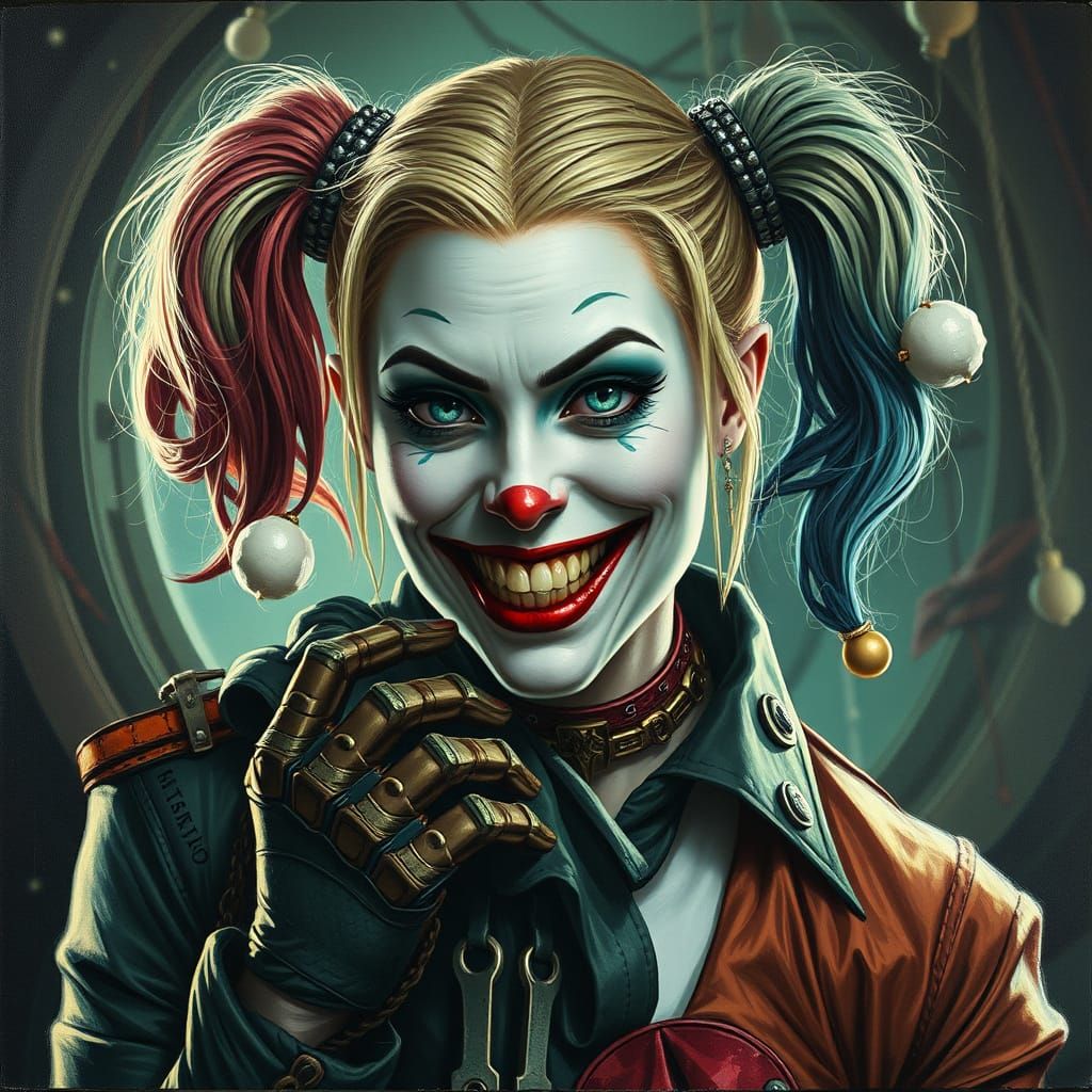 Harley Quinn Ensnared by Poison Ivy's Toxic Beauty in Steamp...