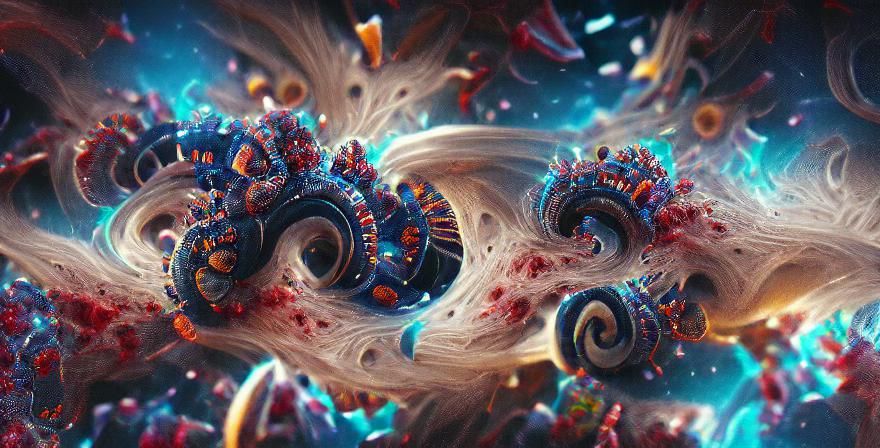 Fractal Galaxy Spiral in 3D