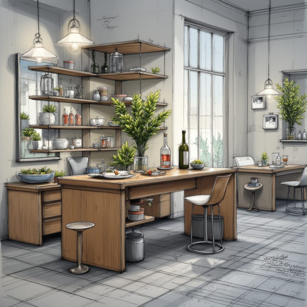 Abstract Design Sketch with LoRA