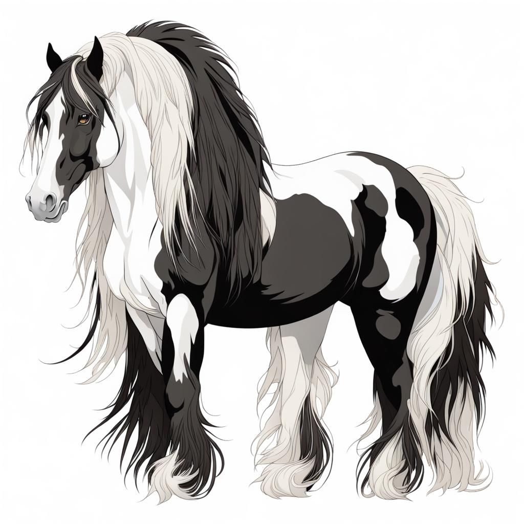 White gypsy Vanner