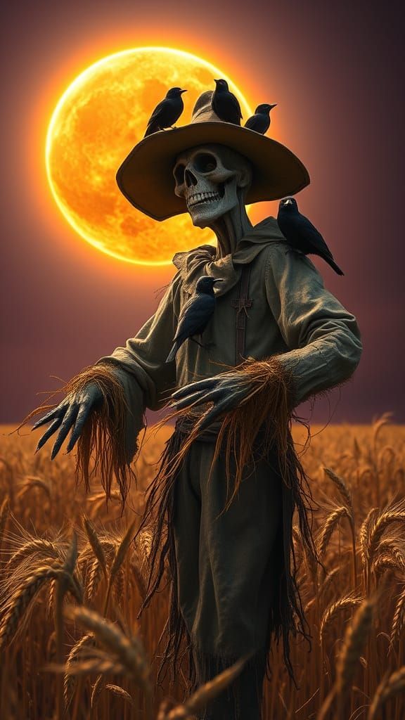 The scarecrow and the crows