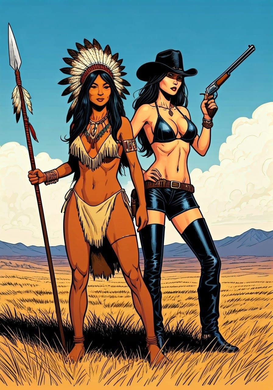 Prairie Women: A Comic Book Art Rendition