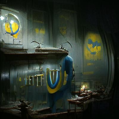 Sinister Vault-Tec Logo Illustration