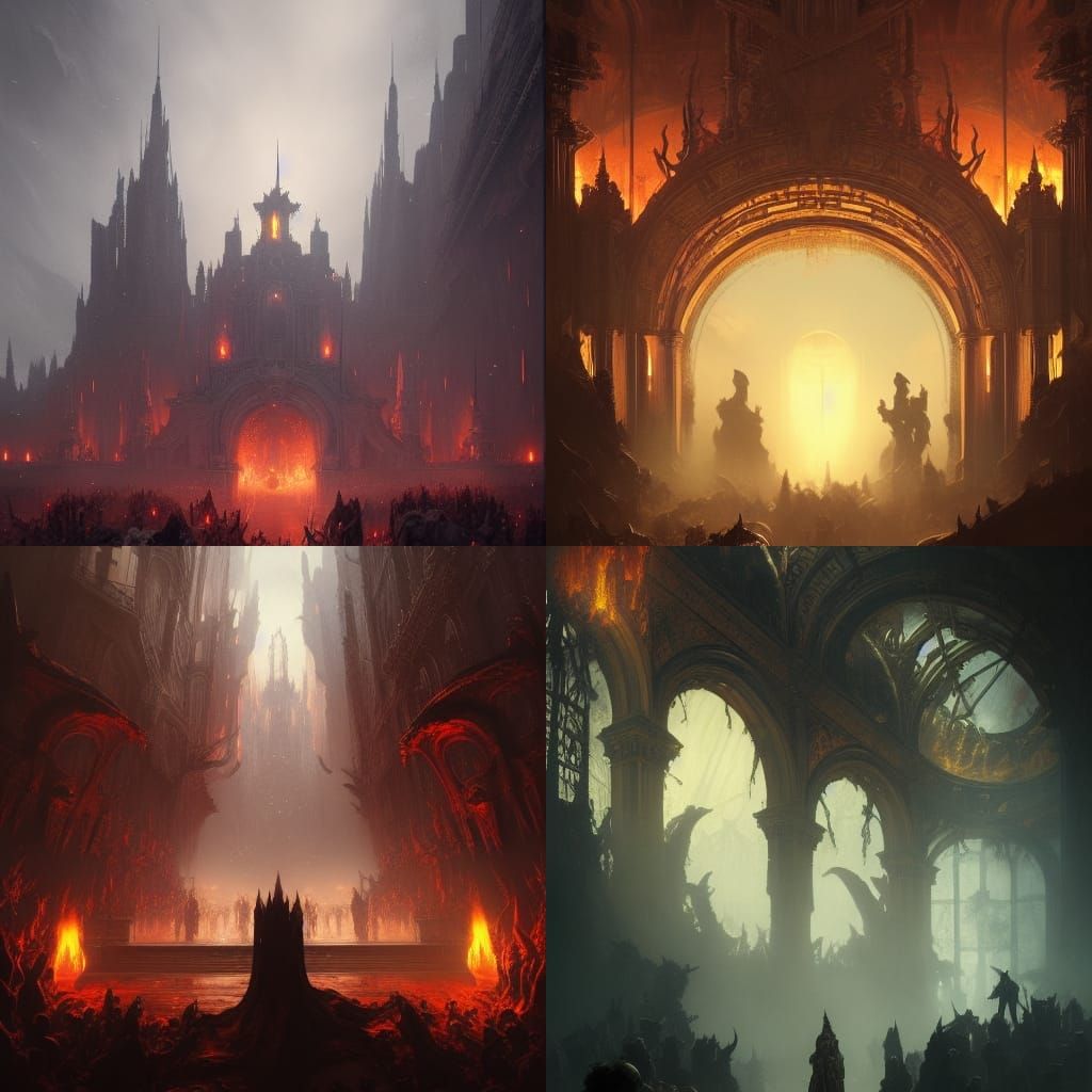 Gates of Hell: Dark Fantasy Concept Art