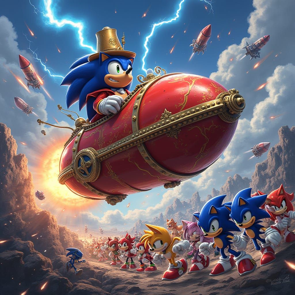 Dr. Eggman Battles Sonic Heroes in Epic Comic Book-Style Sho...