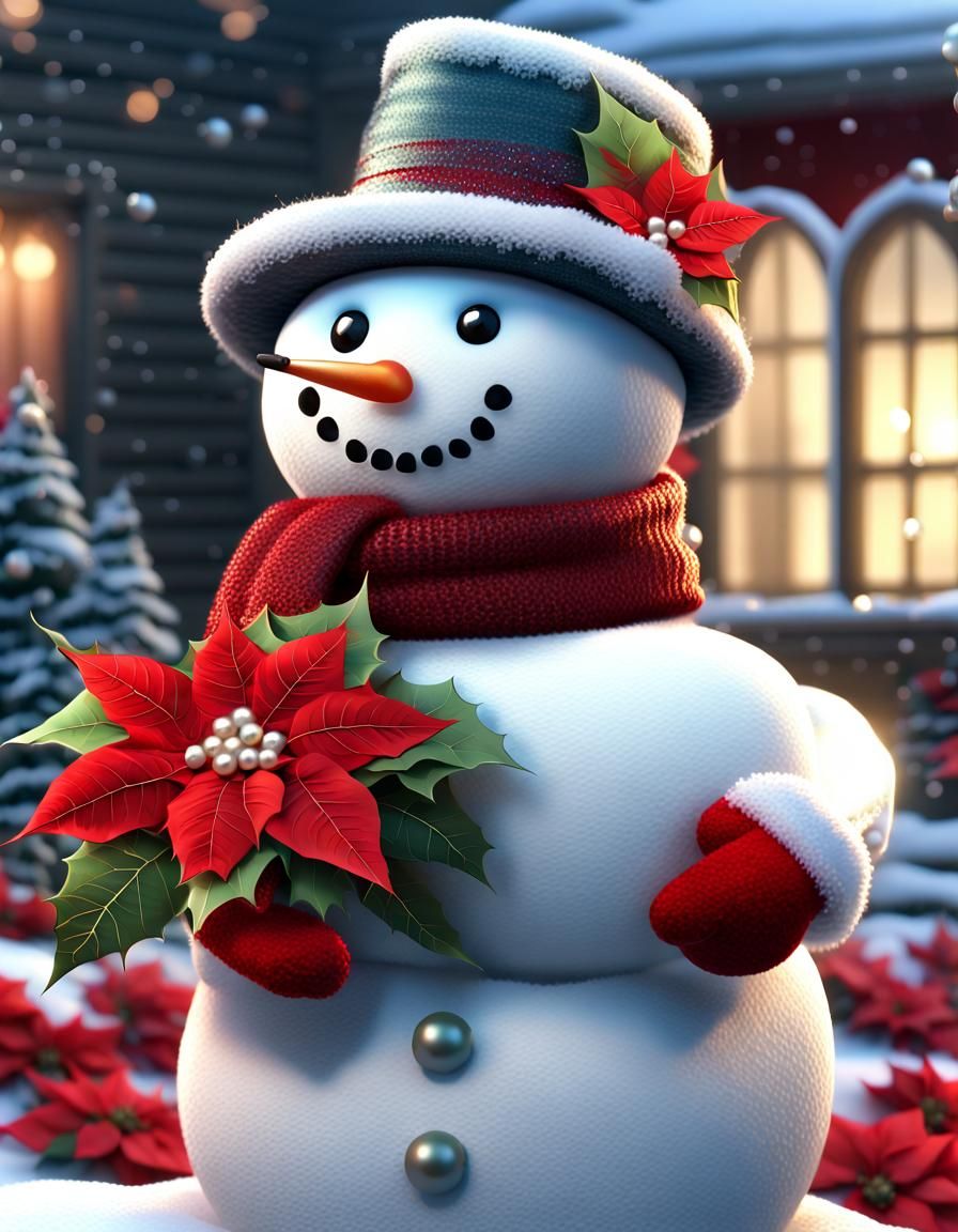 A Chubby little snowman