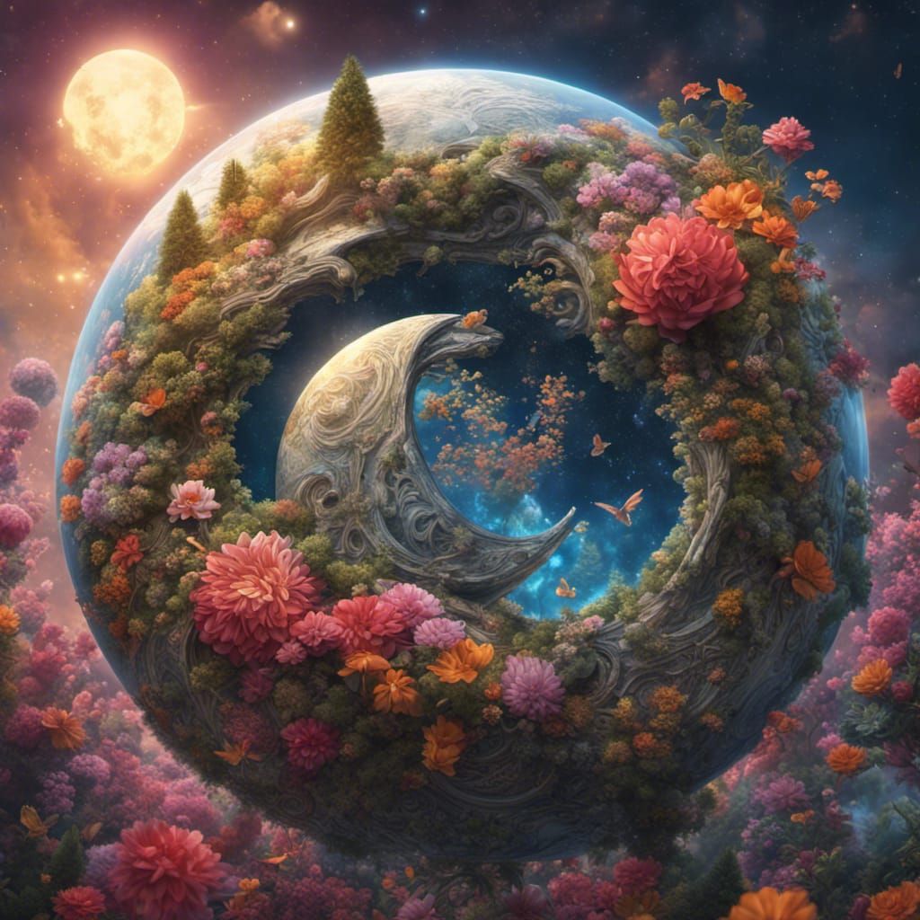 Peaceful Solarpunk Scene: Harmony and Nature